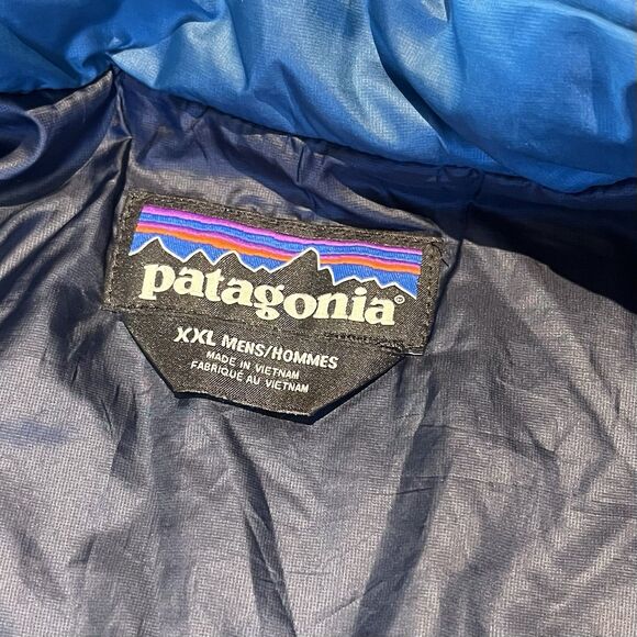 Patagonia Primaloft Nano Puff Jacket Mens 2XL Blue Full Zip Lightweight XXL Coat - Picture 7 of 14